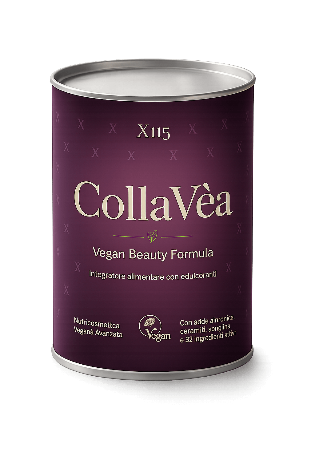 X115 CollaVèa green powder with measuring scoop